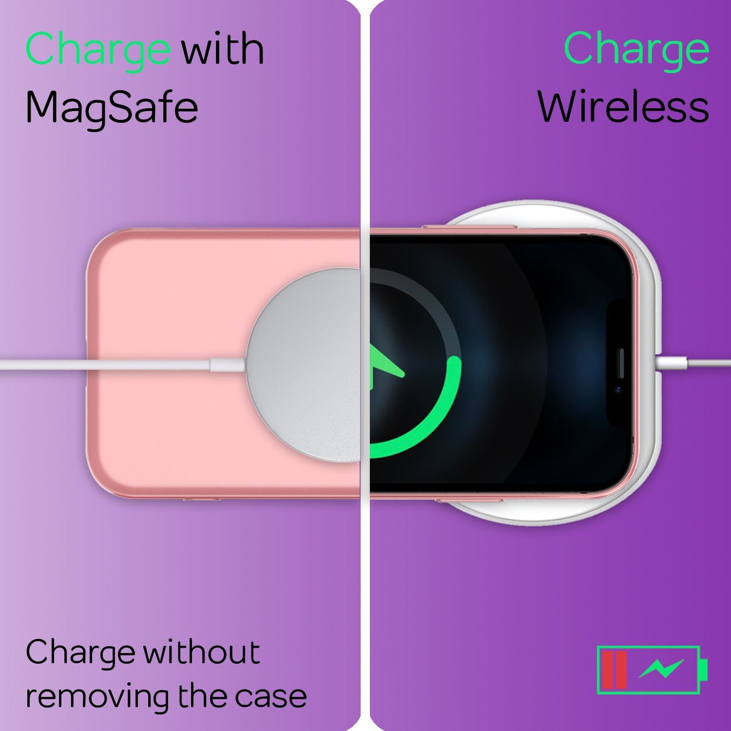 NALIA hart hulstur fyrir iPhone 12/ iPhone 12 Pro, þunnt hulstur fyrir farsíma