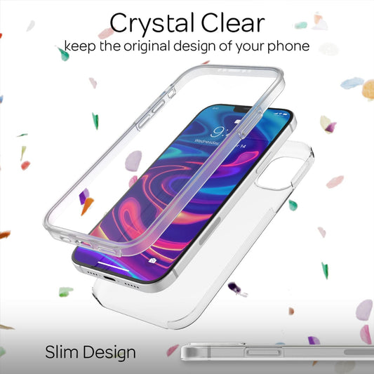 NALIA 360° símahulstur fyrir iPhone 12 Pro Max, heilhlíf með skjávörn