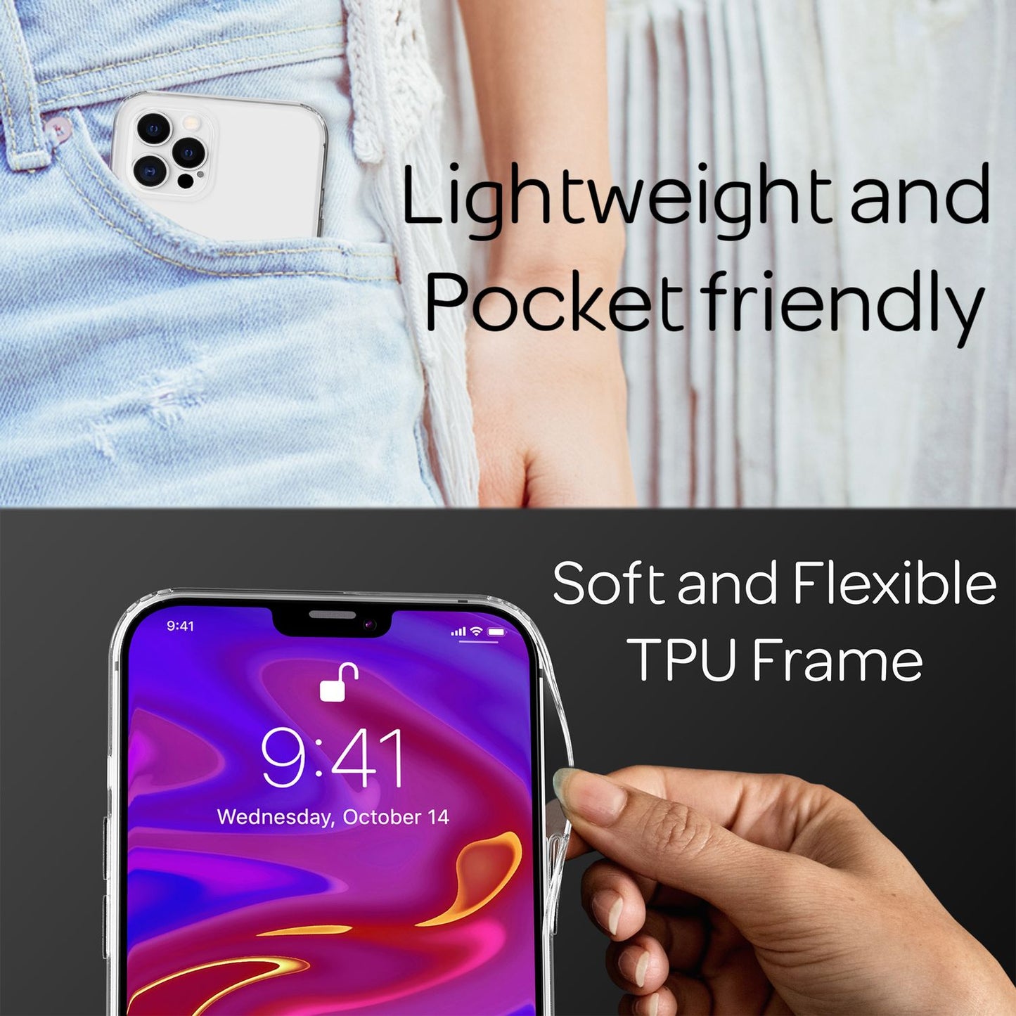 NALIA Phone Case for iPhone 12 Pro Max, Hard Cover &amp; Silicone Bumper Protective Case