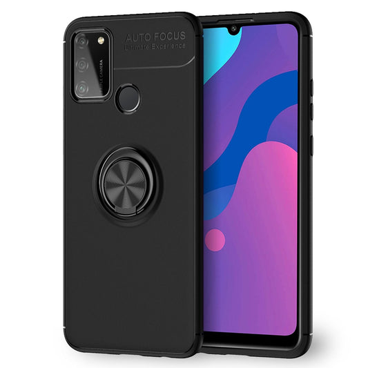 NALIA Ring símahulstur fyrir Honor 9A, þunnt hulstur með hlífðarpoka og stuðara