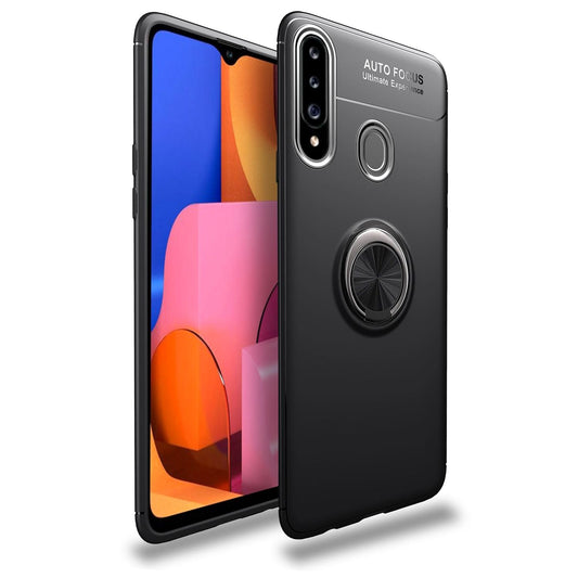 NALIA Ring símahulstur fyrir Samsung Galaxy A20s, verndandi símahulstur með stuðara