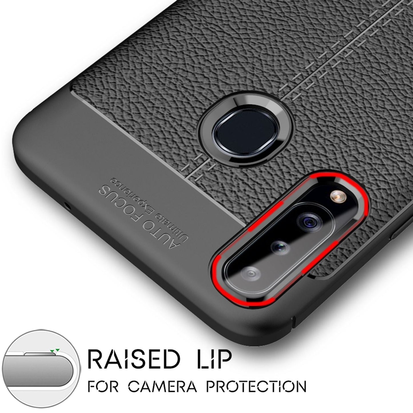 NALIA Design símahulstur fyrir Samsung Galaxy A20s, leðurlíkt hulstur