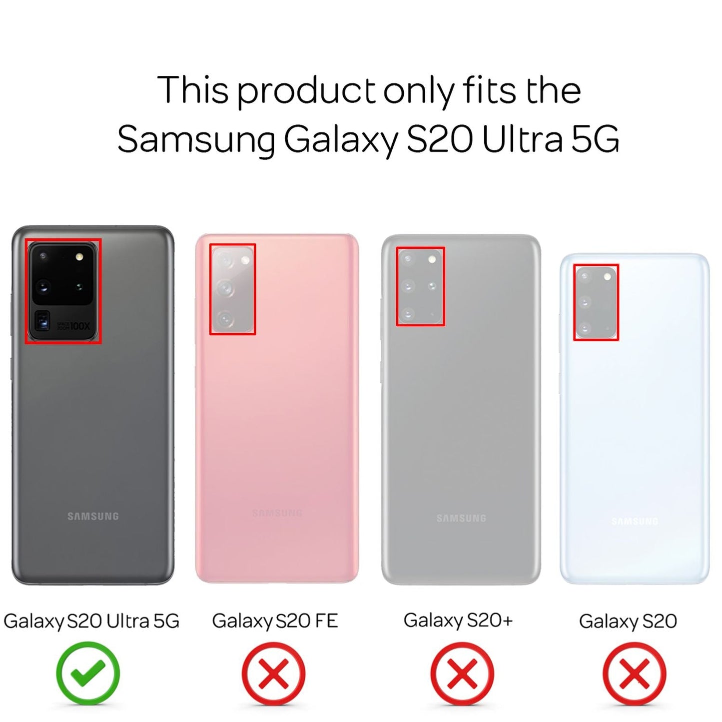 NALIA 360 símahulstur fyrir Samsung Galaxy S20 Ultra, gegnsætt hlífðarhulstur