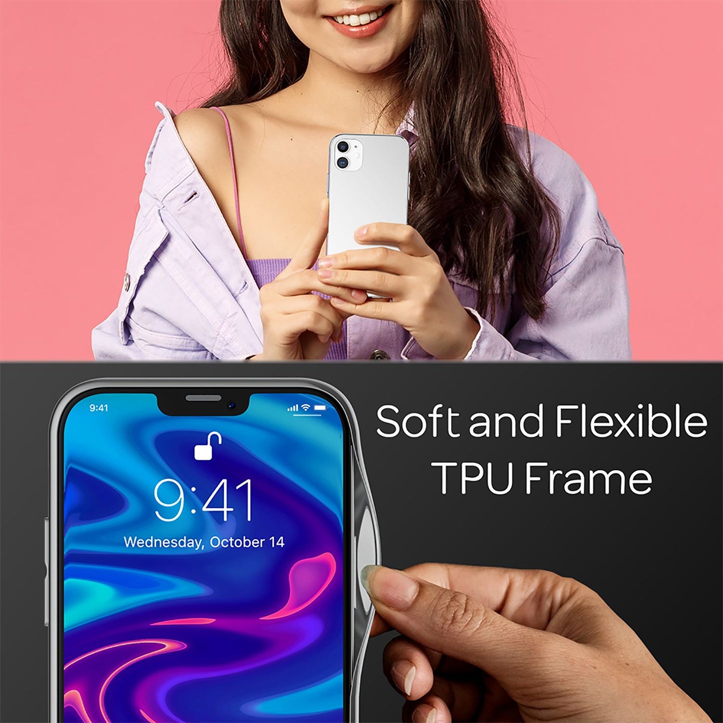 NALIA Spiegel Hart Glas Hülle für  iPhone 12 Mini, Mirror Schutz Case Bumper