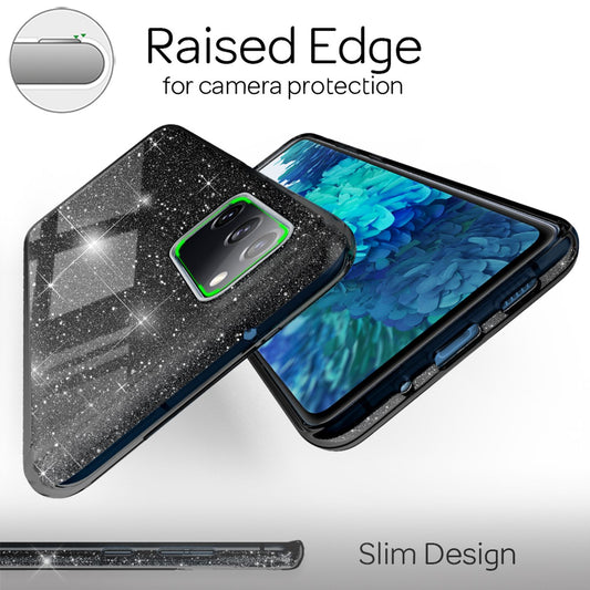 NALIA Glitter Phone Case for Samsung Galaxy S20 FE, Bling Phone Cover Protective Case TPU