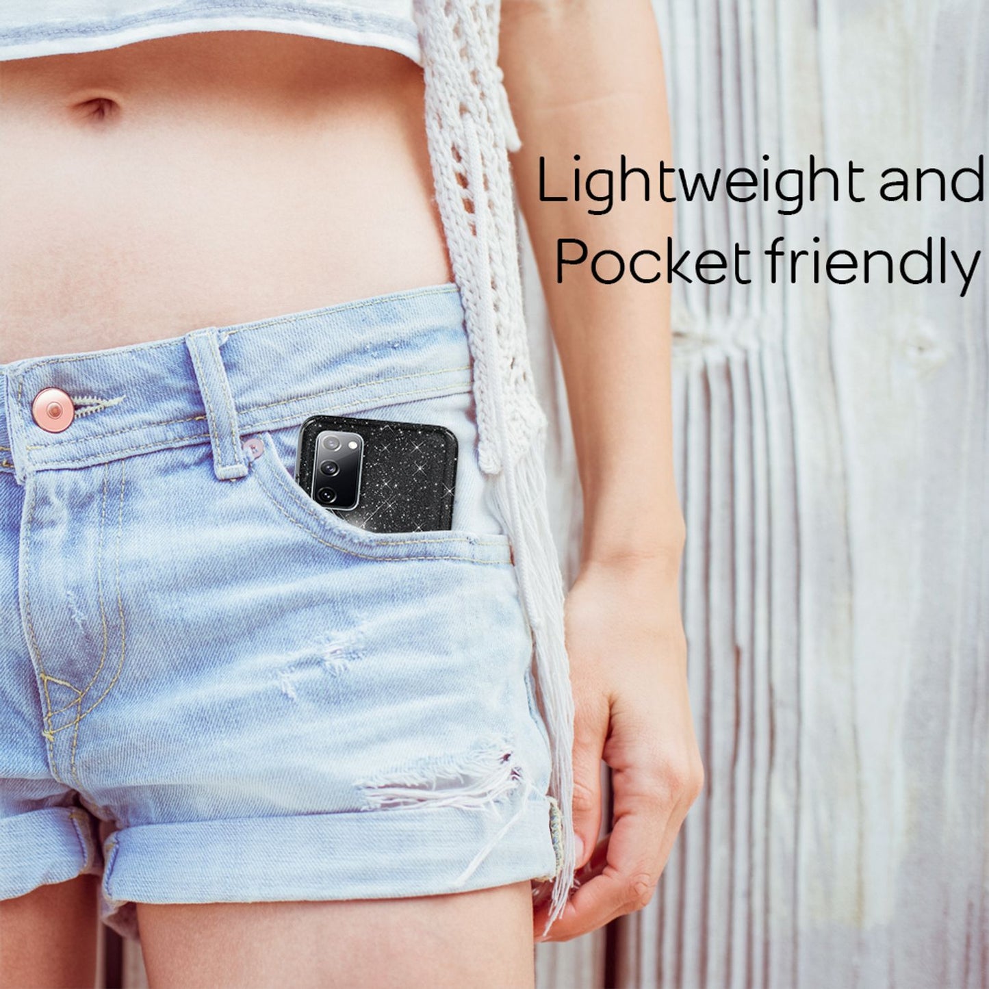 NALIA Glitzer Handyhülle für Samsung Galaxy S20 FE, Bling Handy Cover Schutz Case TPU