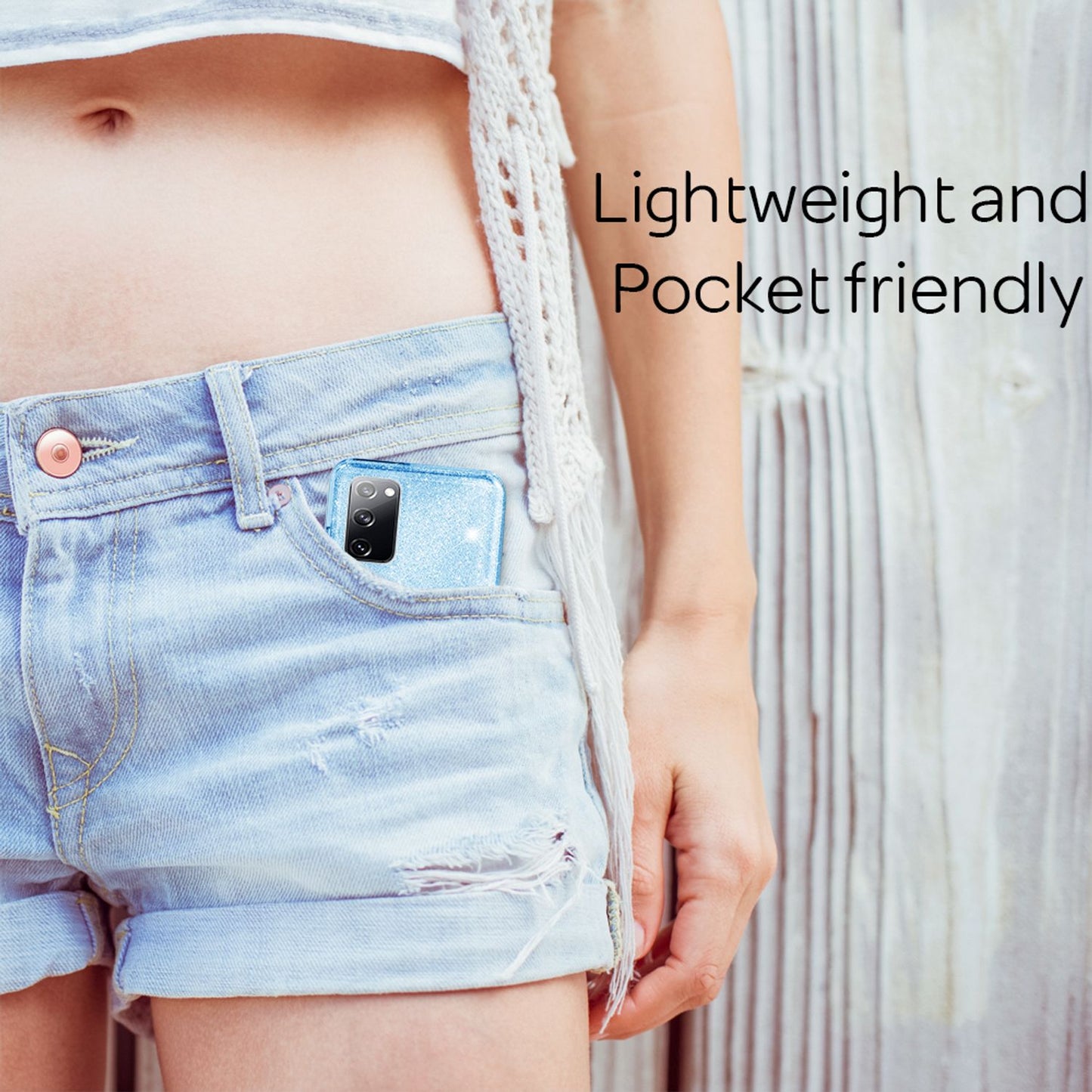 NALIA Glitzer Handyhülle für Samsung Galaxy S20 FE, Bling Handy Cover Schutz Case TPU