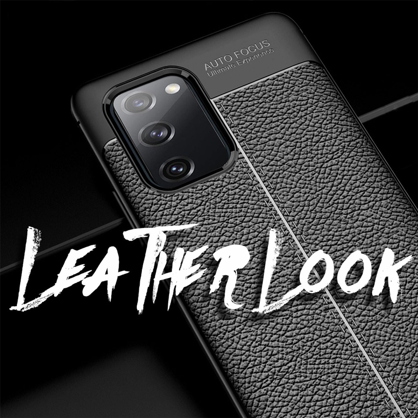 NALIA leðurhulstur fyrir Samsung Galaxy S20 FE, sílikon símahulstur úr TPU