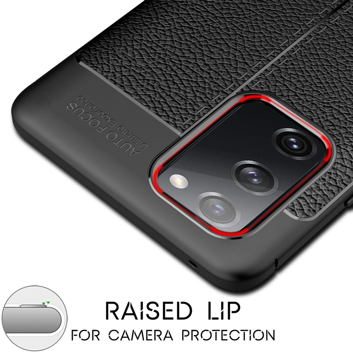 NALIA leðurhulstur fyrir Samsung Galaxy S20 FE, sílikon símahulstur úr TPU