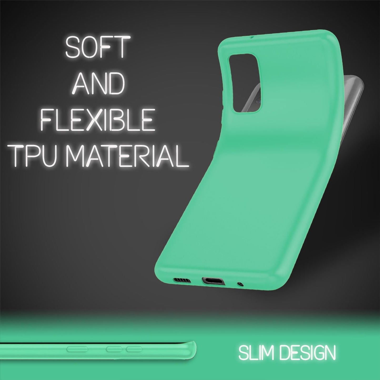 NALIA Neon Case for Samsung Galaxy S20 FE, Slim Phone Case Protective Cover