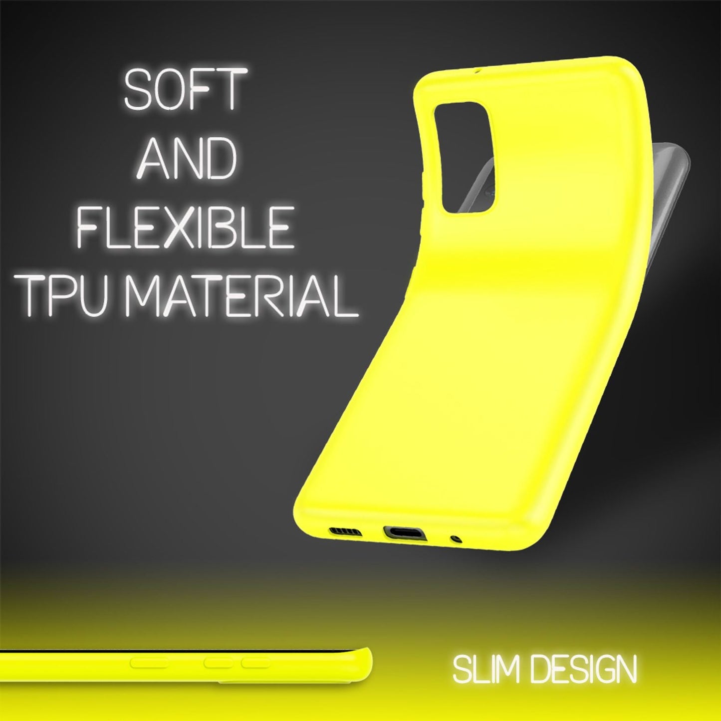 NALIA Neon Case for Samsung Galaxy S20 FE, Slim Phone Case Protective Cover