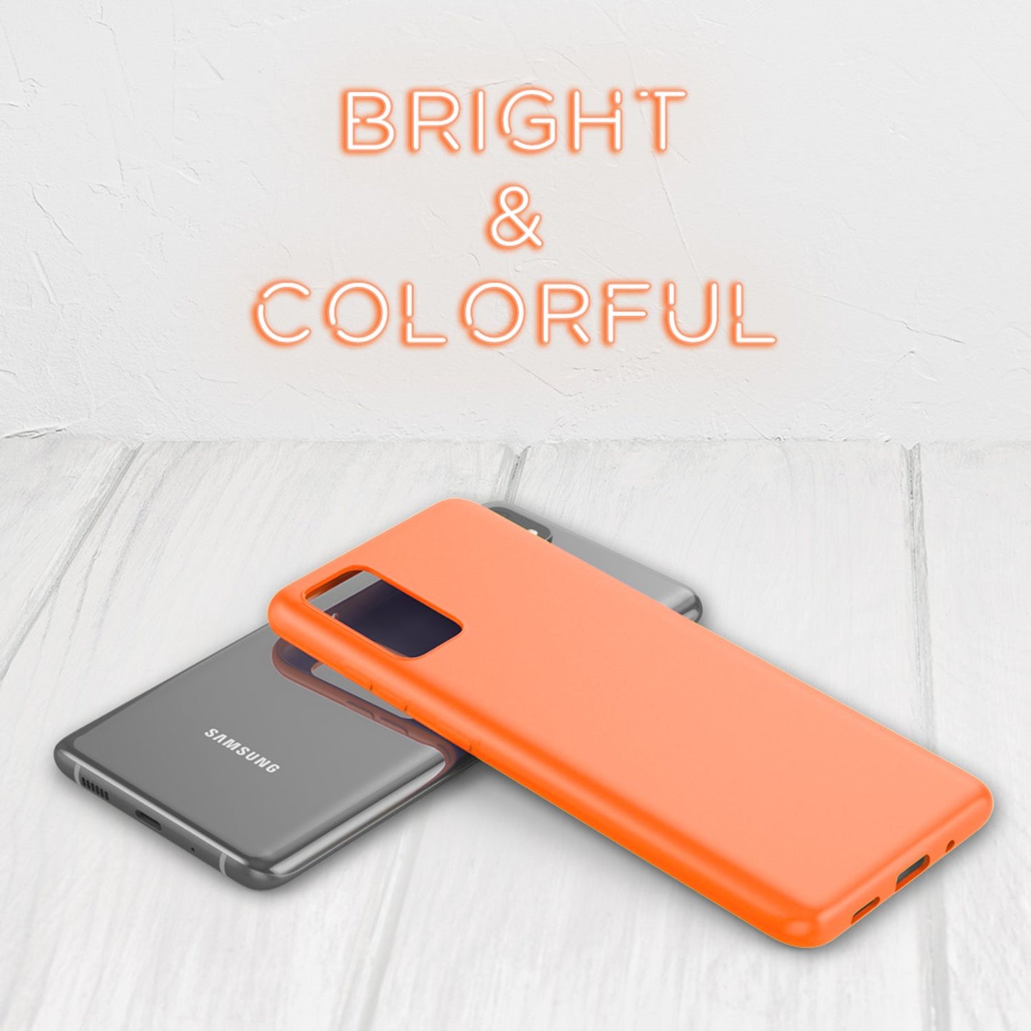 NALIA Neon Case for Samsung Galaxy S20 FE, Slim Phone Case Protective Cover