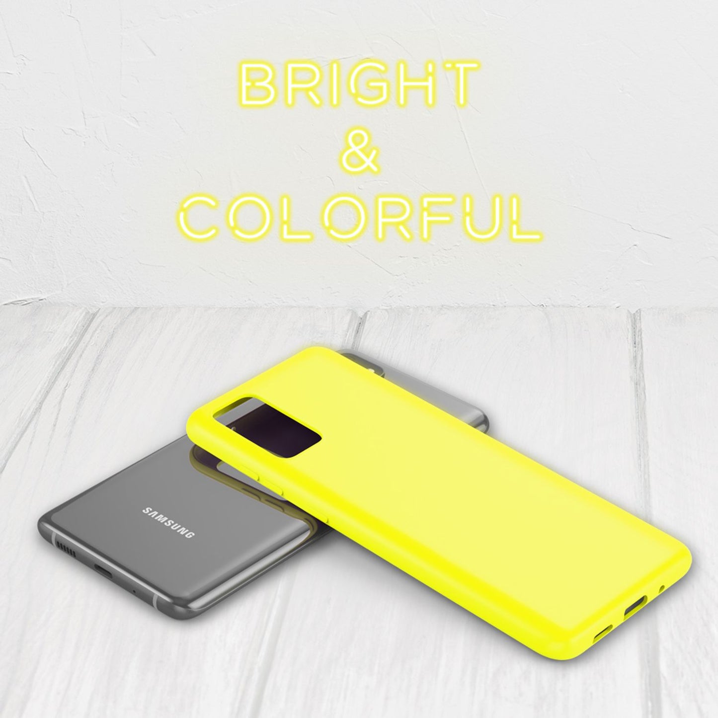 NALIA Neon Case for Samsung Galaxy S20 FE, Slim Phone Case Protective Cover
