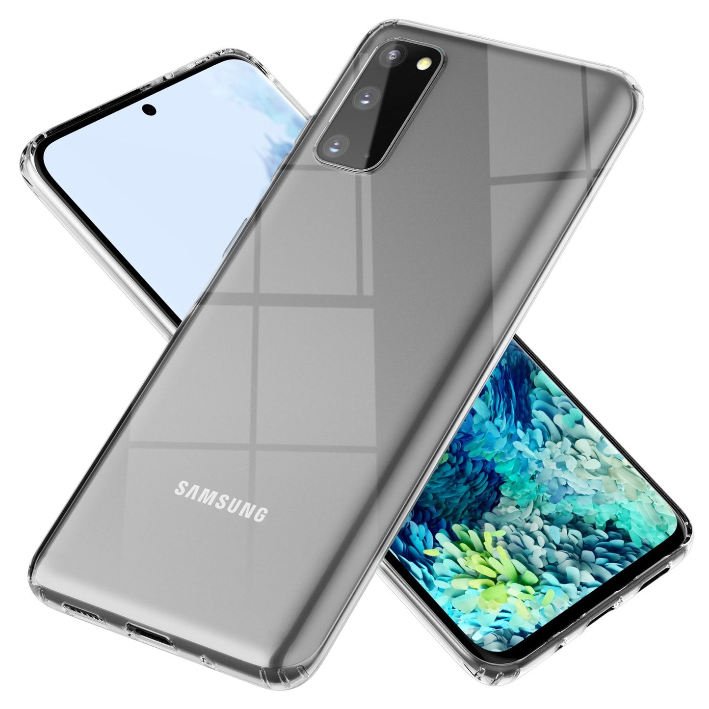 NALIA gegnsætt verndarhulstur fyrir Samsung Galaxy S20 / S20 5G, hart símahulstur