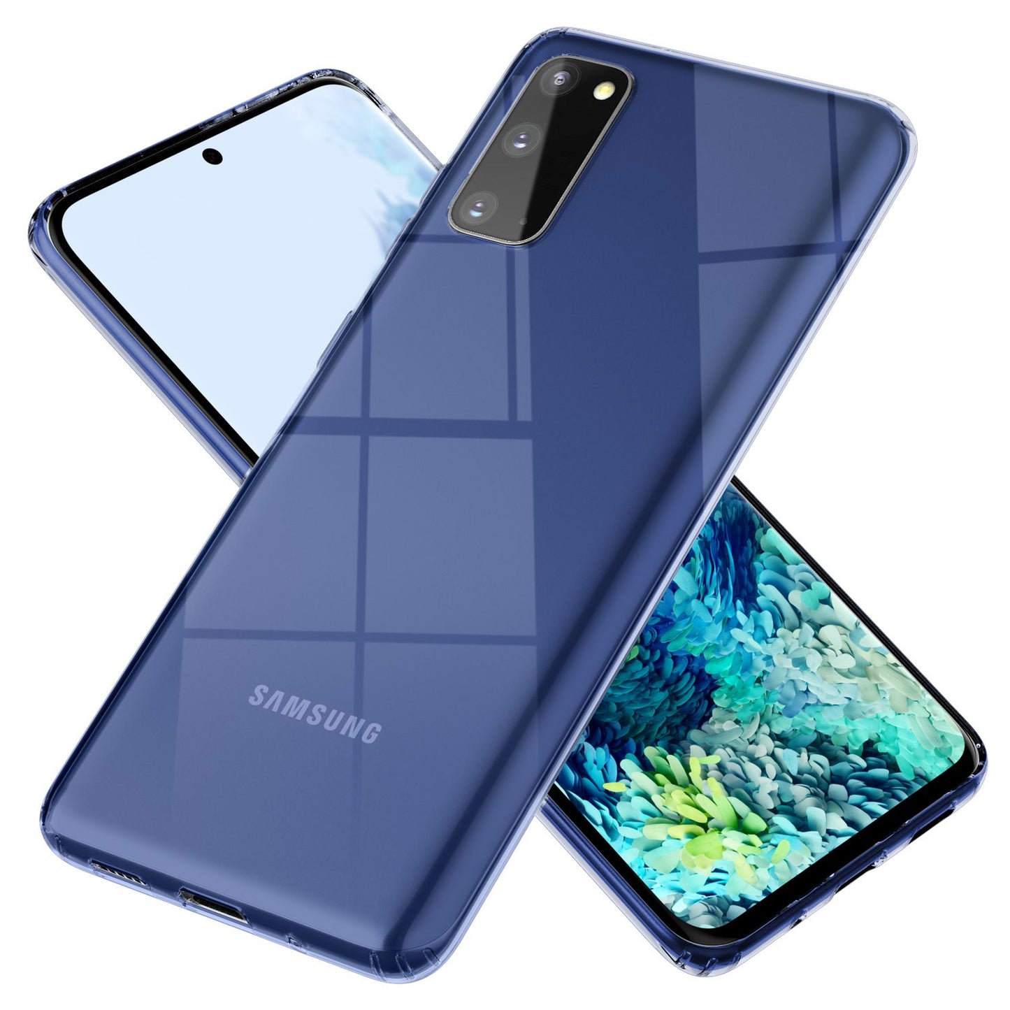 NALIA Clear Protective Case for Samsung Galaxy S20 FE, Hard Case Clear Phone Cover