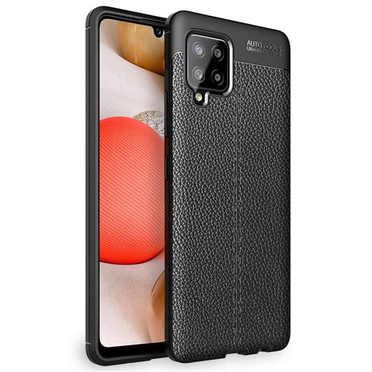 NALIA Leather Case for Samsung Galaxy A42 5G, Silicone Phone Case Protective Cover TPU