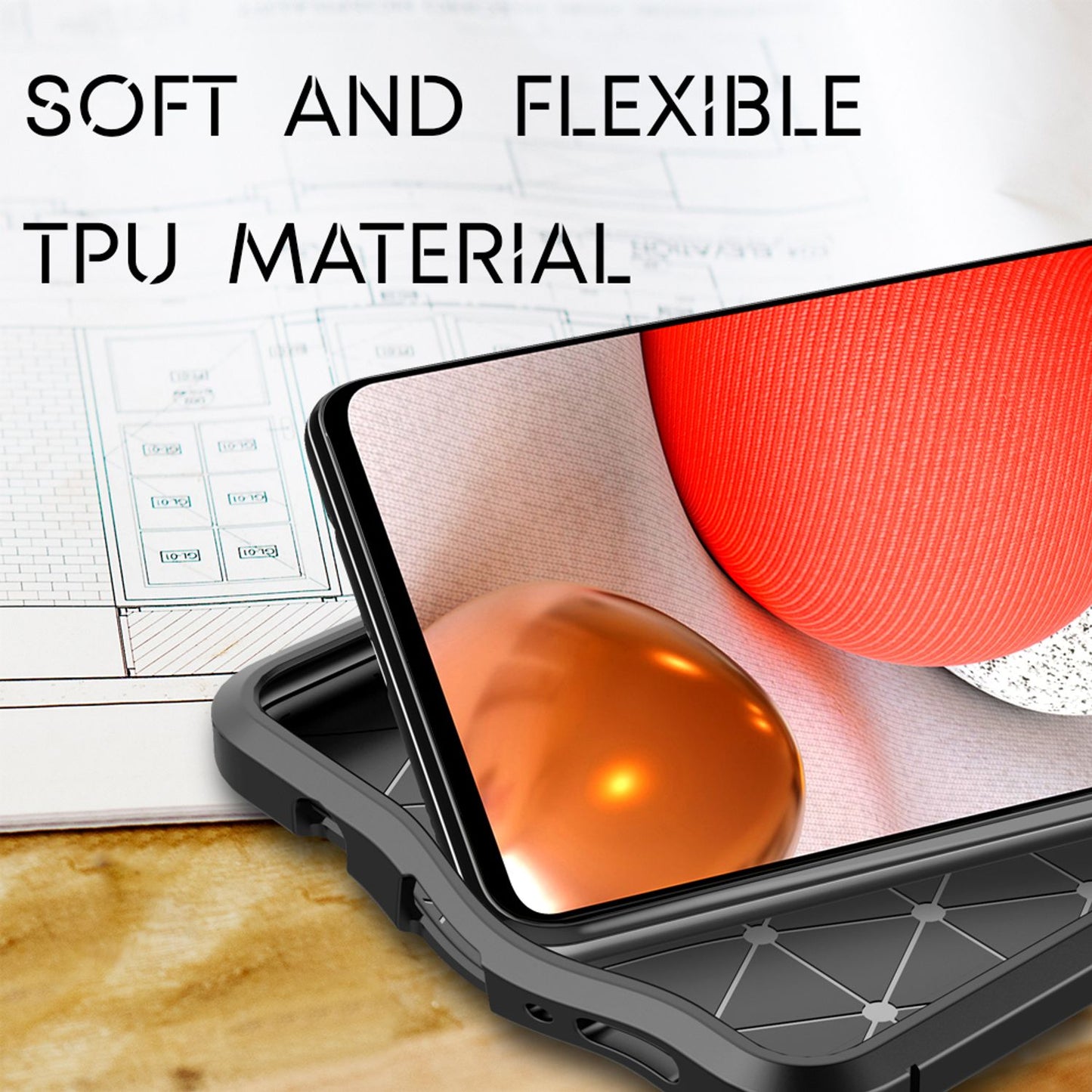 NALIA leðurhulstur fyrir Samsung Galaxy A42 5G, sílikon símahulstur úr TPU