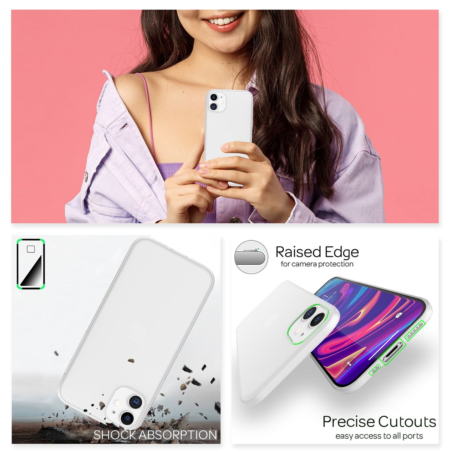 NALIA Extra Thin Hard Case for iPhone 12 Mini, Ultra Slim Phone Case Cover