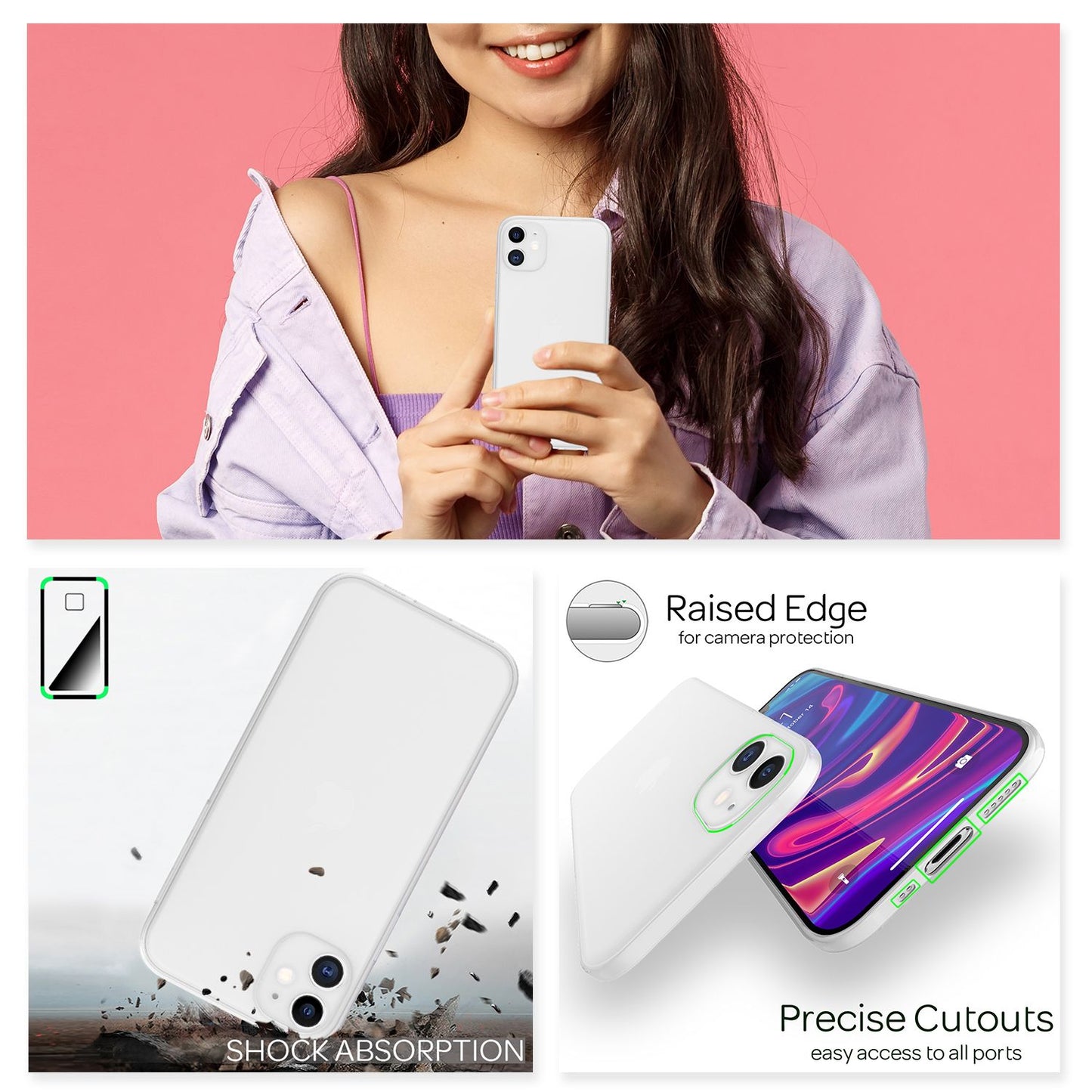 NALIA Extra Thin Hard Case for iPhone 12 Mini, Ultra Slim Phone Case Cover