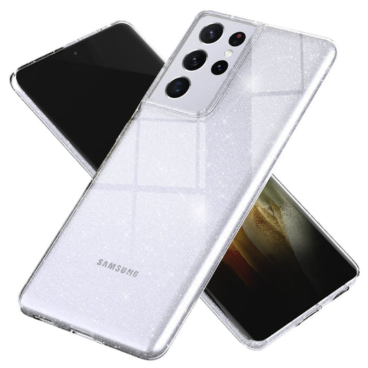 NALIA glitrandi símahulstur fyrir Samsung Galaxy S21 Ultra, verndandi hulstur