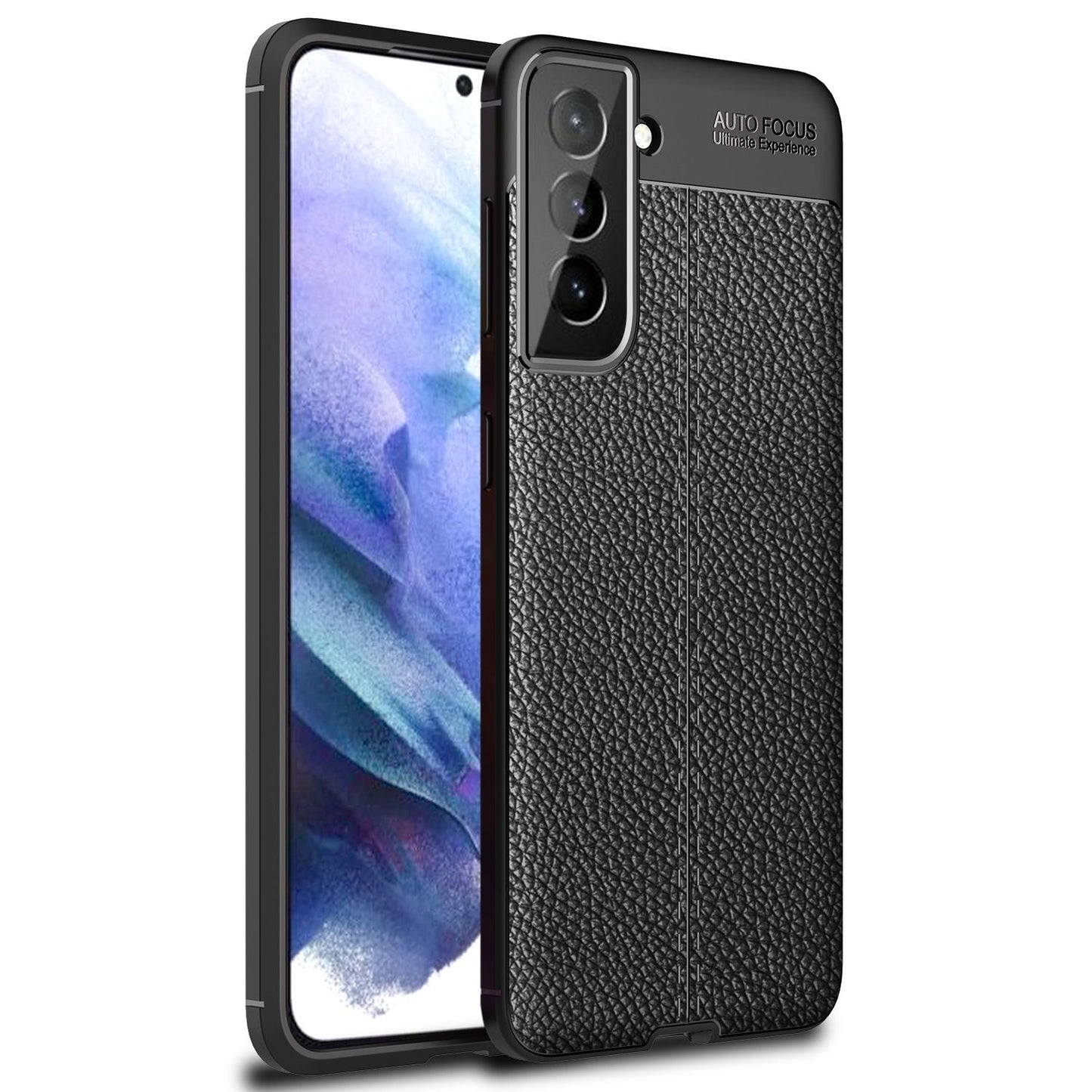 NALIA Design Handy Hülle für Samsung Galaxy S21, Leder Look Case Cover Slim Etui
