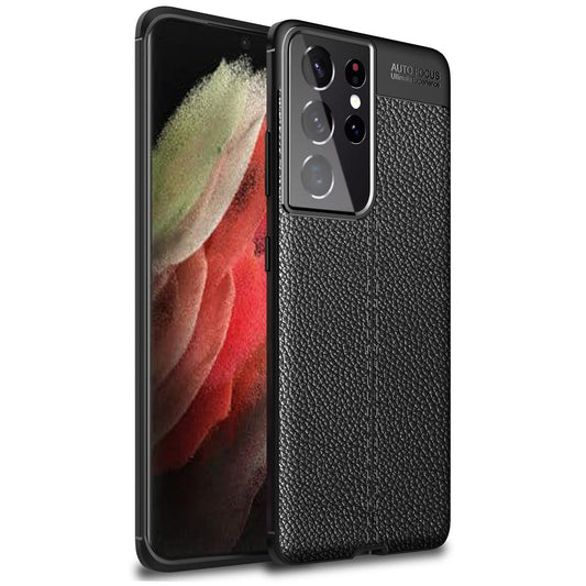 NALIA Design símahulstur fyrir Samsung Galaxy S21 Ultra, leðurlíkt hulstur