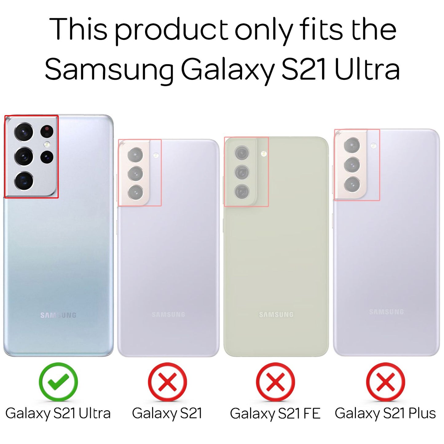 NALIA Ring símahulstur fyrir Samsung Galaxy S21 Ultra, hlífðarhulstur með stuðara
