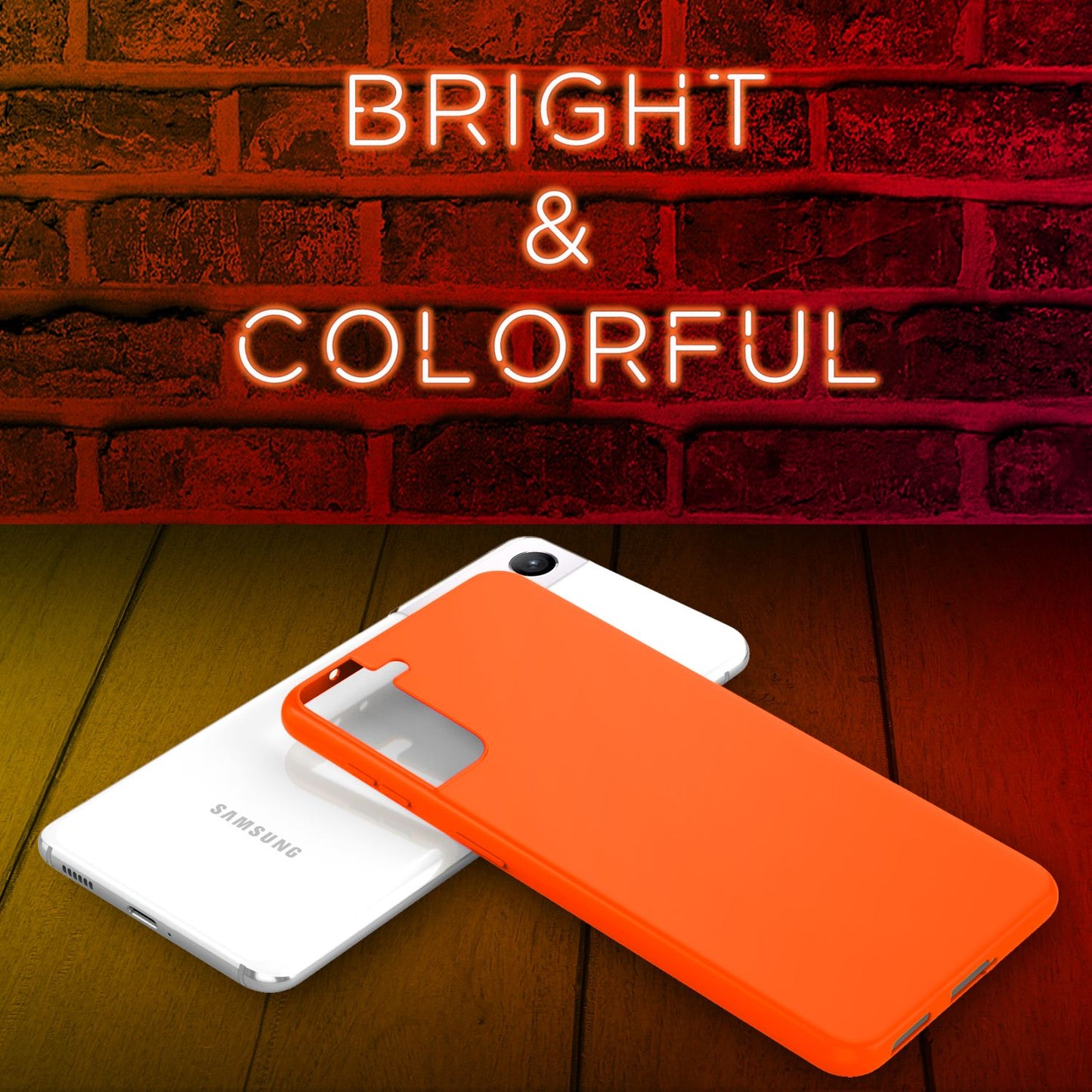 NALIA Neon Phone Case for Samsung Galaxy S21, Silicone Case Cover Bumper Case