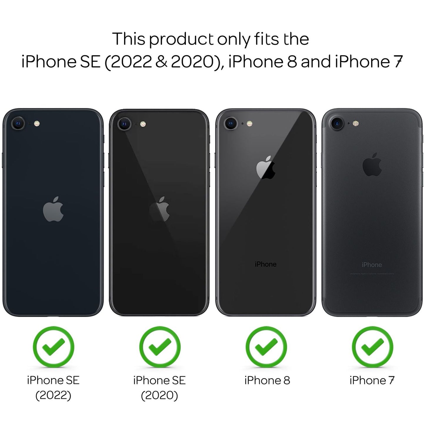 NALIA iPhone SE 2022 / SE 2020 / iPhone 8 / iPhone 7 - Glitrandi hulstur fyrir farsíma