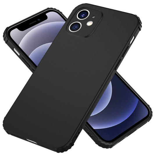 NALIA símahulstur fyrir iPhone 12 Mini, extra þunnt sílikonhulstur með stuðara