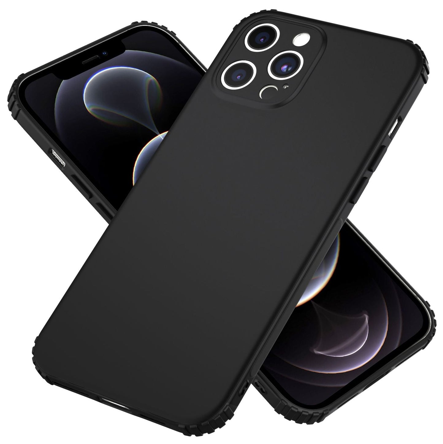 NALIA Phone Case for iPhone 12 Pro Max, Extra Thin Silicone Cover Case Bumper