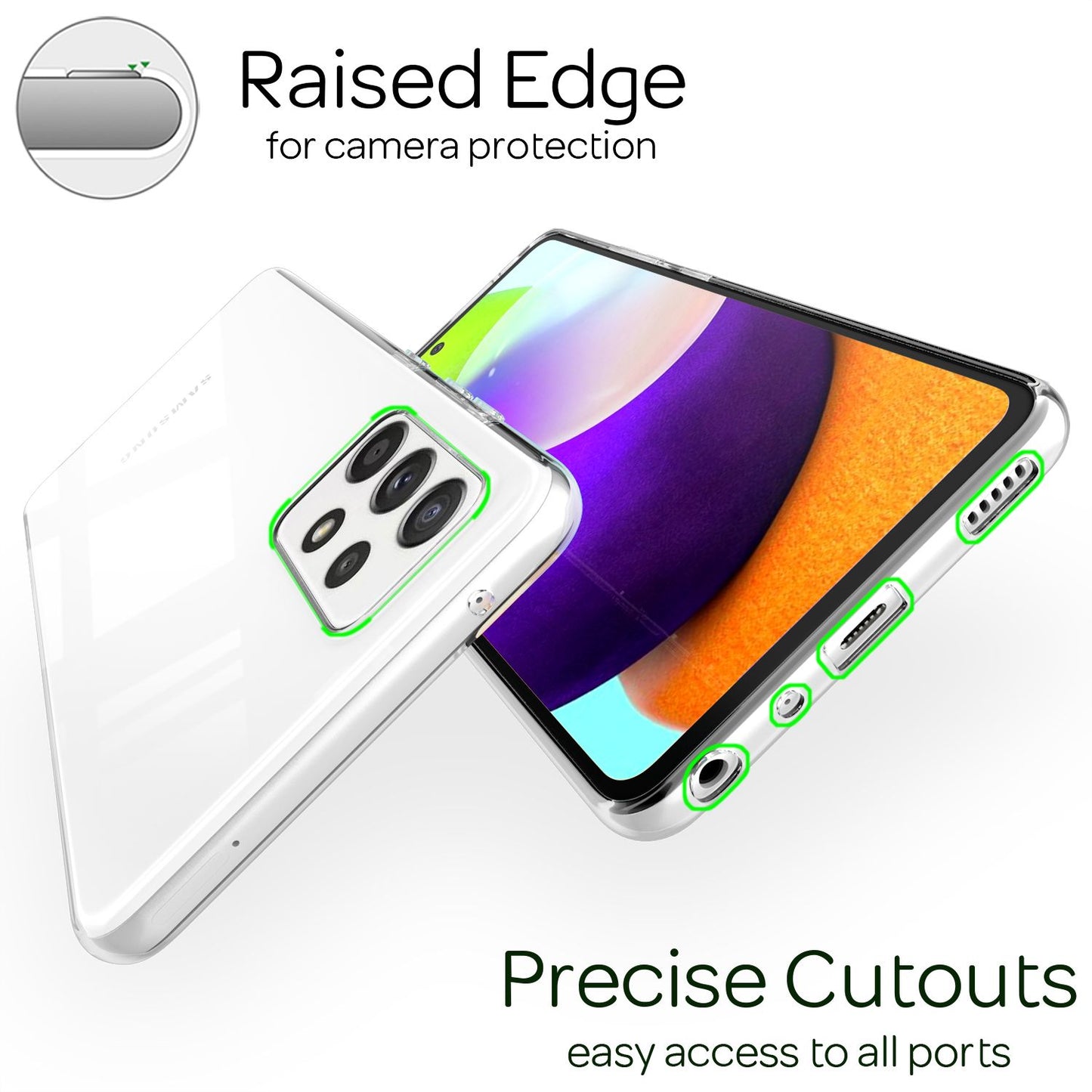 NALIA Samsung Galaxy A52 5G / A52 / A52s 5G - mobile phone case transparent cover case