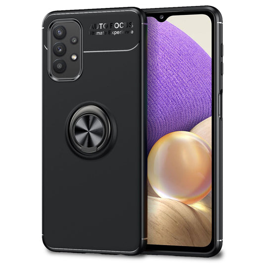 NALIA Ring símahulstur fyrir Samsung Galaxy A32 5G, sílikonhulstur 360 gráðu festing