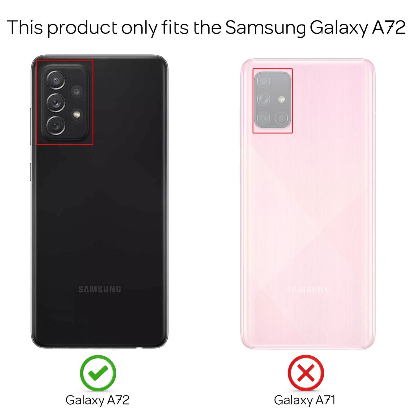 NALIA Ring símahulstur fyrir Samsung Galaxy A72, sílikonhlífðarpoki
