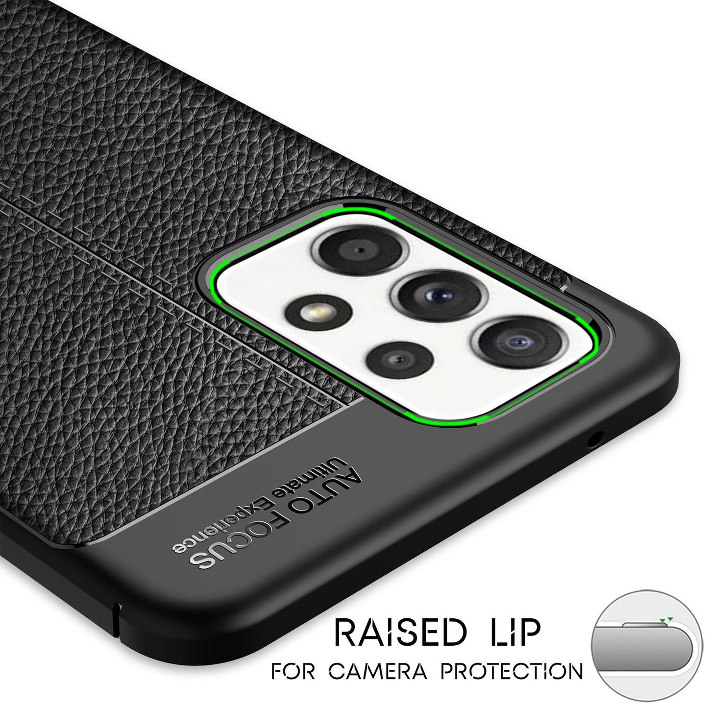 NALIA Case for Samsung Galaxy A52 5G / A52 / A52s 5G, Leather Look Phone Case