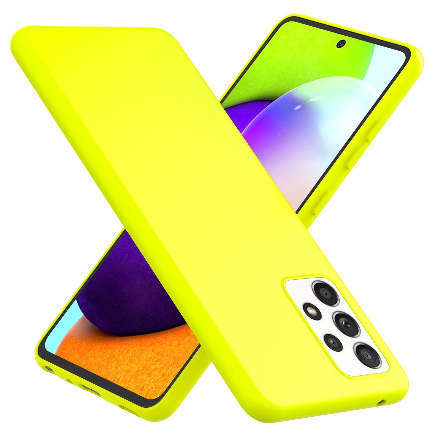 NALIA Neon Phone Case for Samsung Galaxy A52 5G / A52 / A52s 5G, Silicone Case