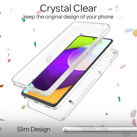 NALIA 360 gráðu símahulstur fyrir Galaxy A52 5G / A52 / A52s 5G, heilhlífðarhulstur