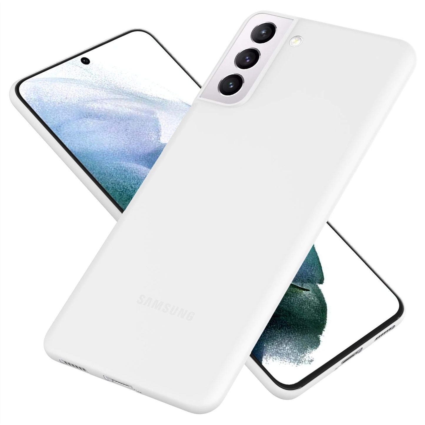 NALIA Extra Thin Hard Case fyrir Samsung Galaxy S21, Ultra Thin Símahulstur