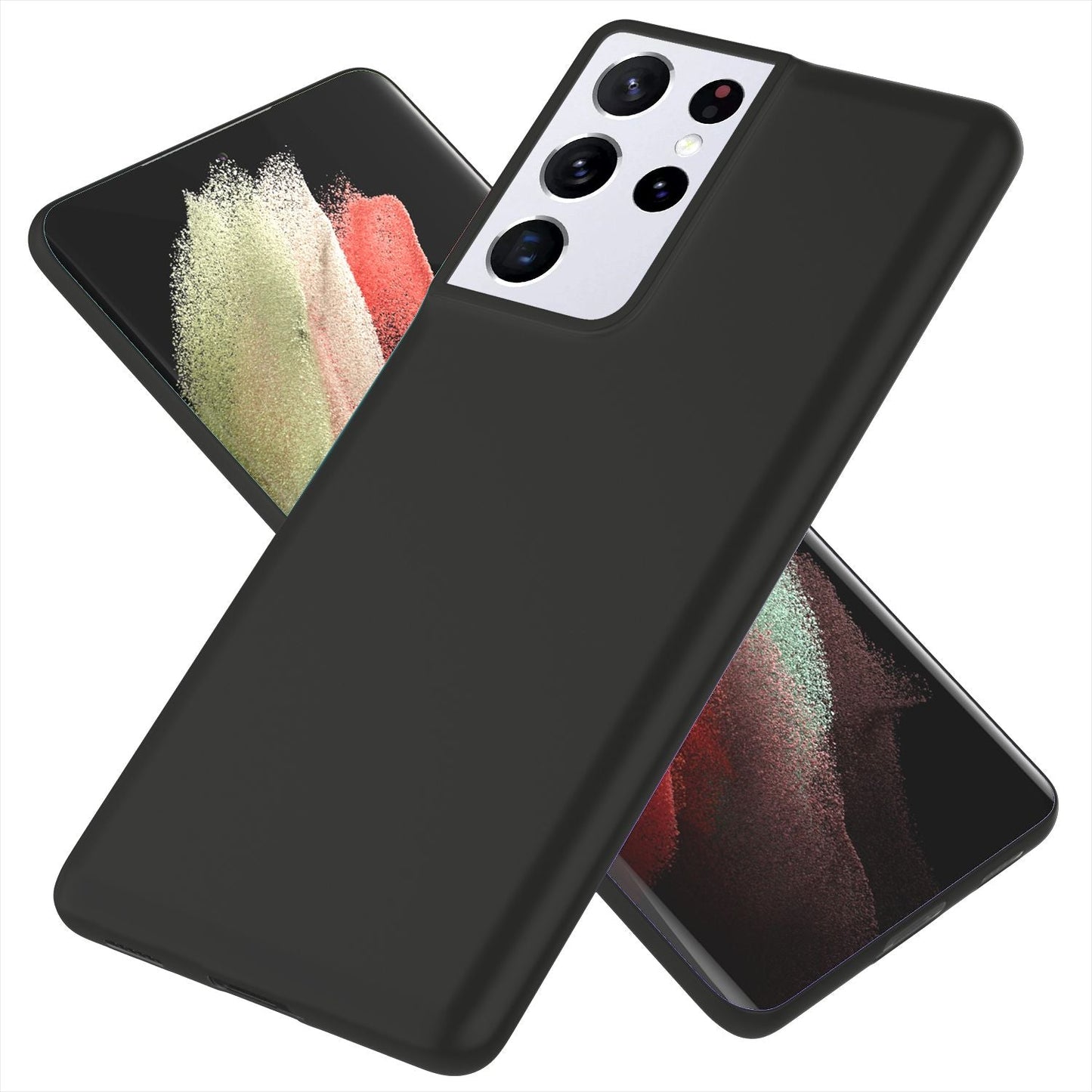 NALIA Extra Þunnt Hart Hulstur fyrir Samsung Galaxy S21 Ultra, Þunnt Símahulstur