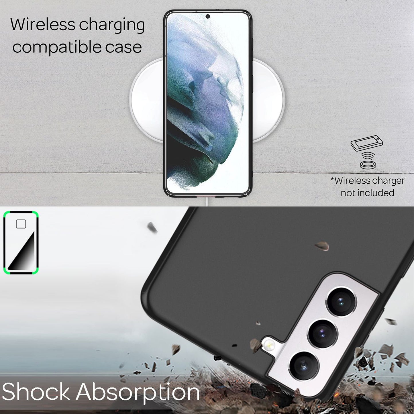 NALIA Hard Case for Samsung Galaxy S21, Slim Phone Case Cover Bumper Case