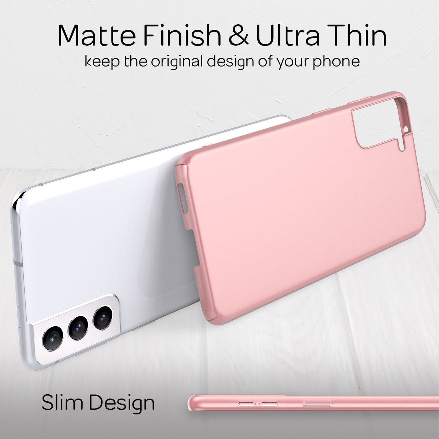 NALIA Hard Case for Samsung Galaxy S21 Plus, Slim Phone Case Cover Bumper Case