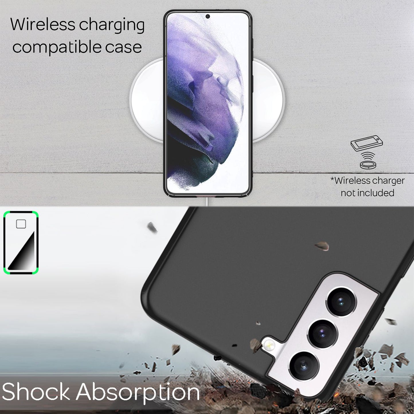 NALIA Hard Case for Samsung Galaxy S21 Plus, Slim Phone Case Cover Bumper Case