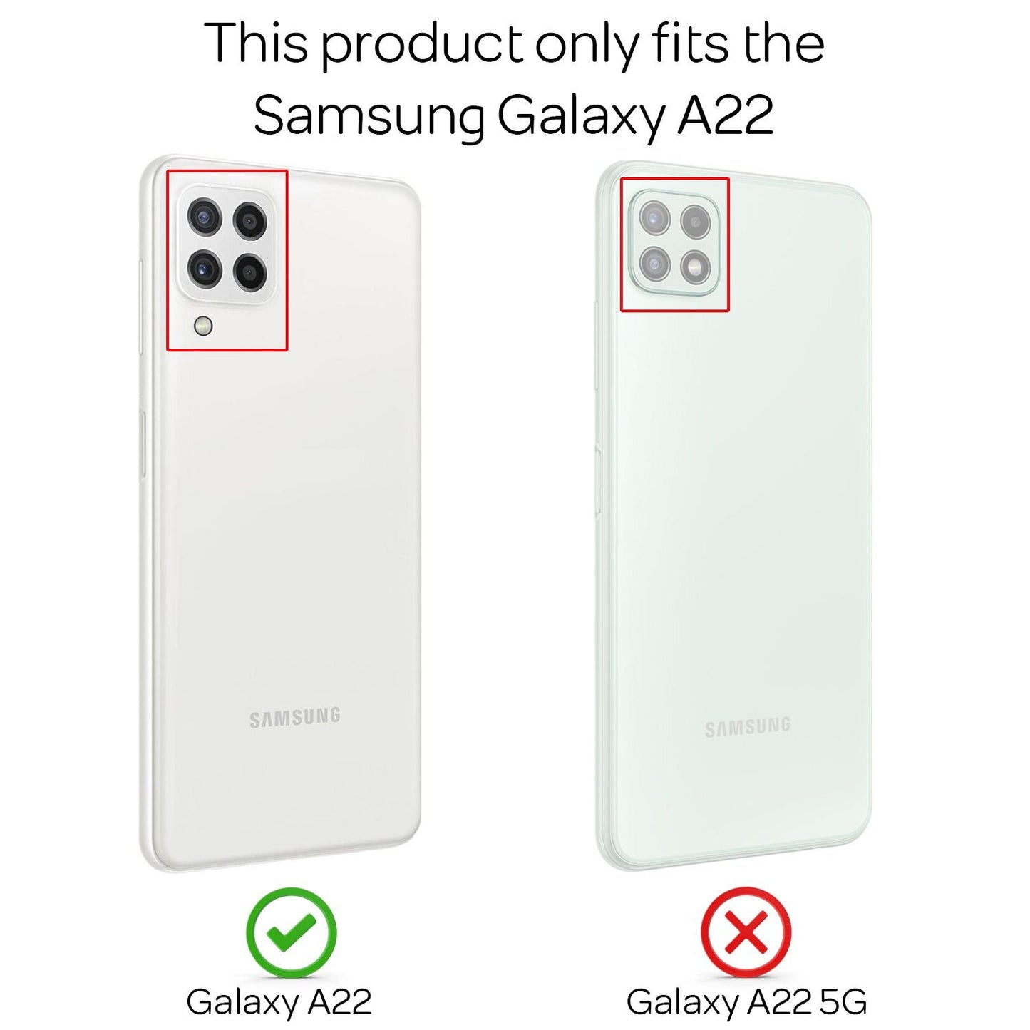 NALIA Matt-Schwarze Ringhülle für Samsung Galaxy A22, 360° Ring für Standfunktion