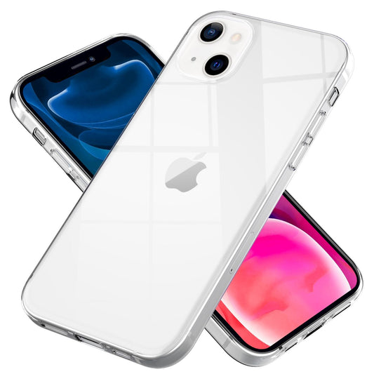 NALIA Silicone Phone Case for iPhone 13 Mini, Transparent Cover Case Bumper Case
