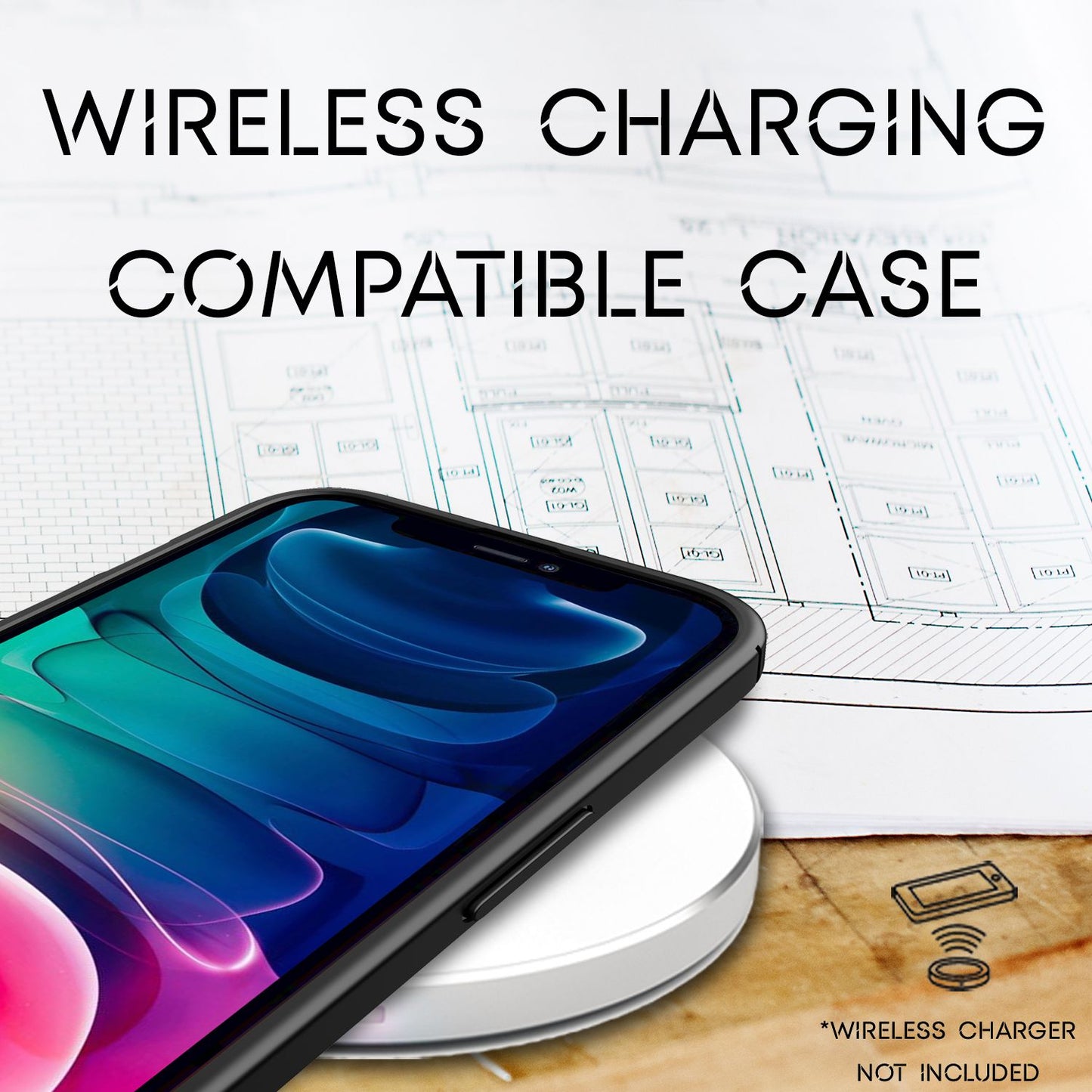 NALIA Leather Look Case for iPhone 13, Black Silicone Case, Anti-Fingerprint, Non-Slip, Scratch-Resistant, Shockproof