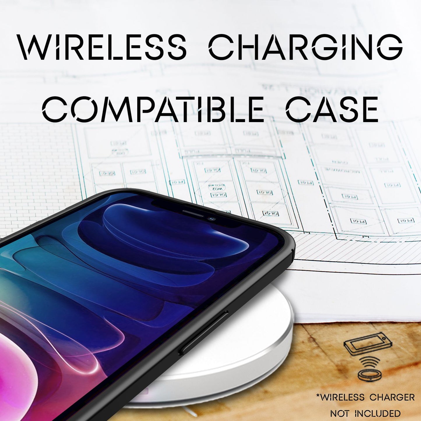 NALIA Leather Look Case for iPhone 13 Pro Max, Black Silicone Case, Anti-Fingerprint, Non-Slip, Scratch-Resistant