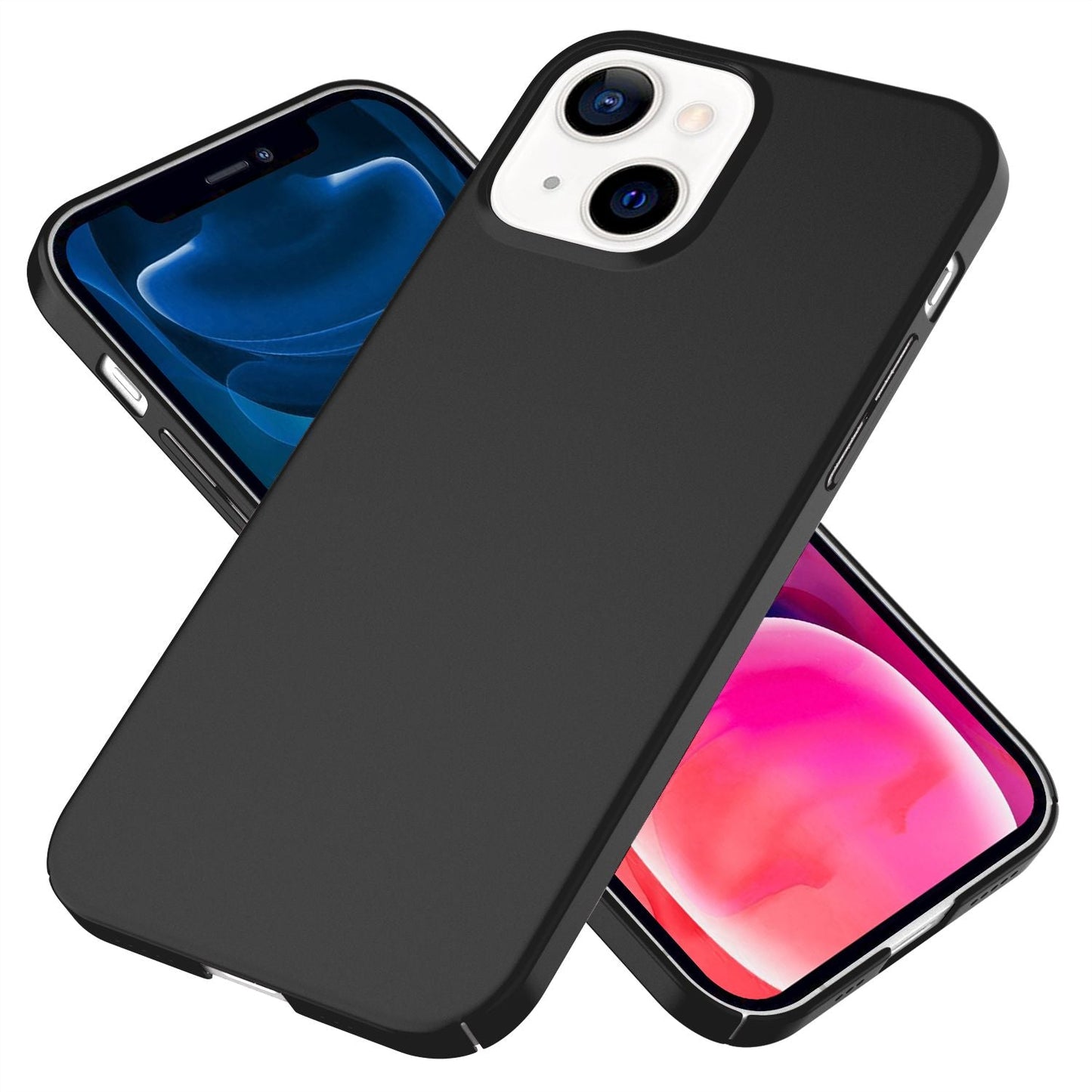 NALIA 0.5mm Thin Phone Case for iPhone 13 Mini, Hard Case Cover Matte Bumper