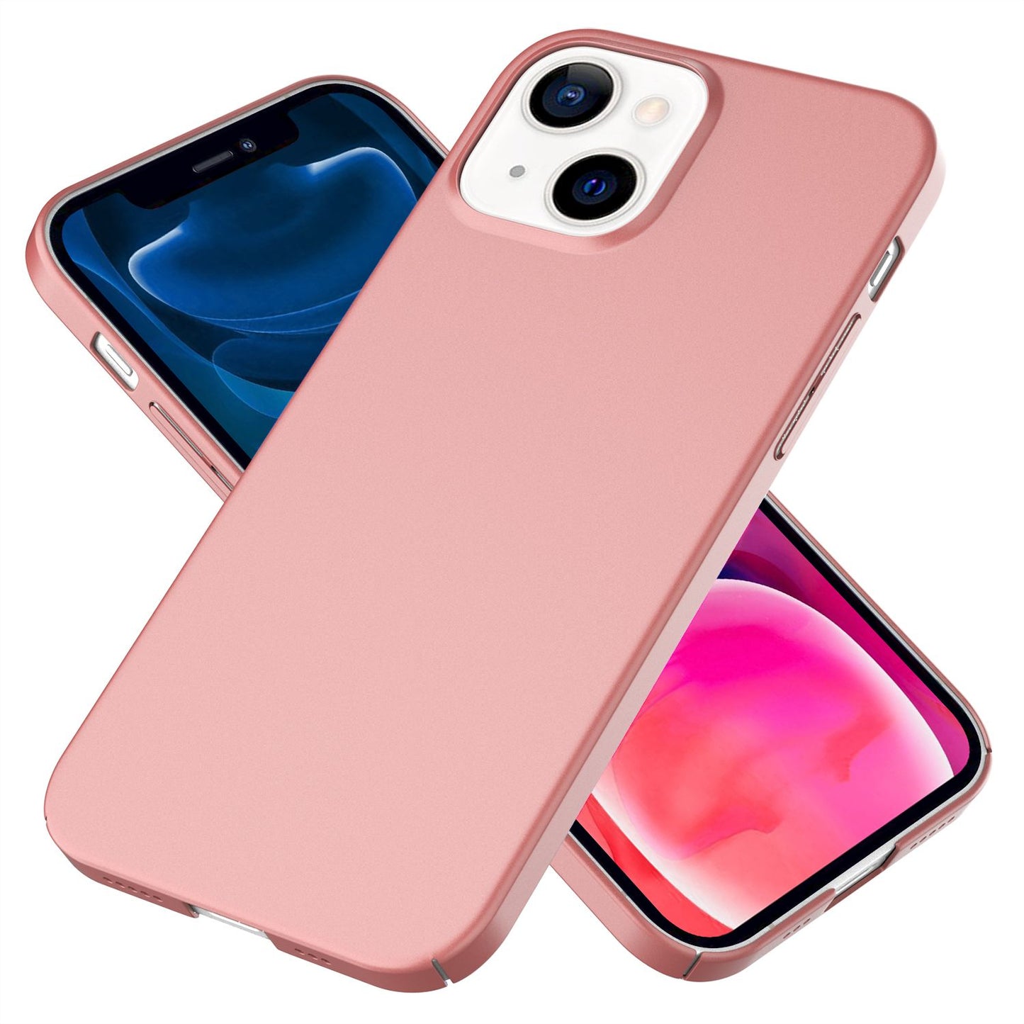 NALIA 0.5mm Thin Phone Case for iPhone 13 Mini, Hard Case Cover Matte Bumper