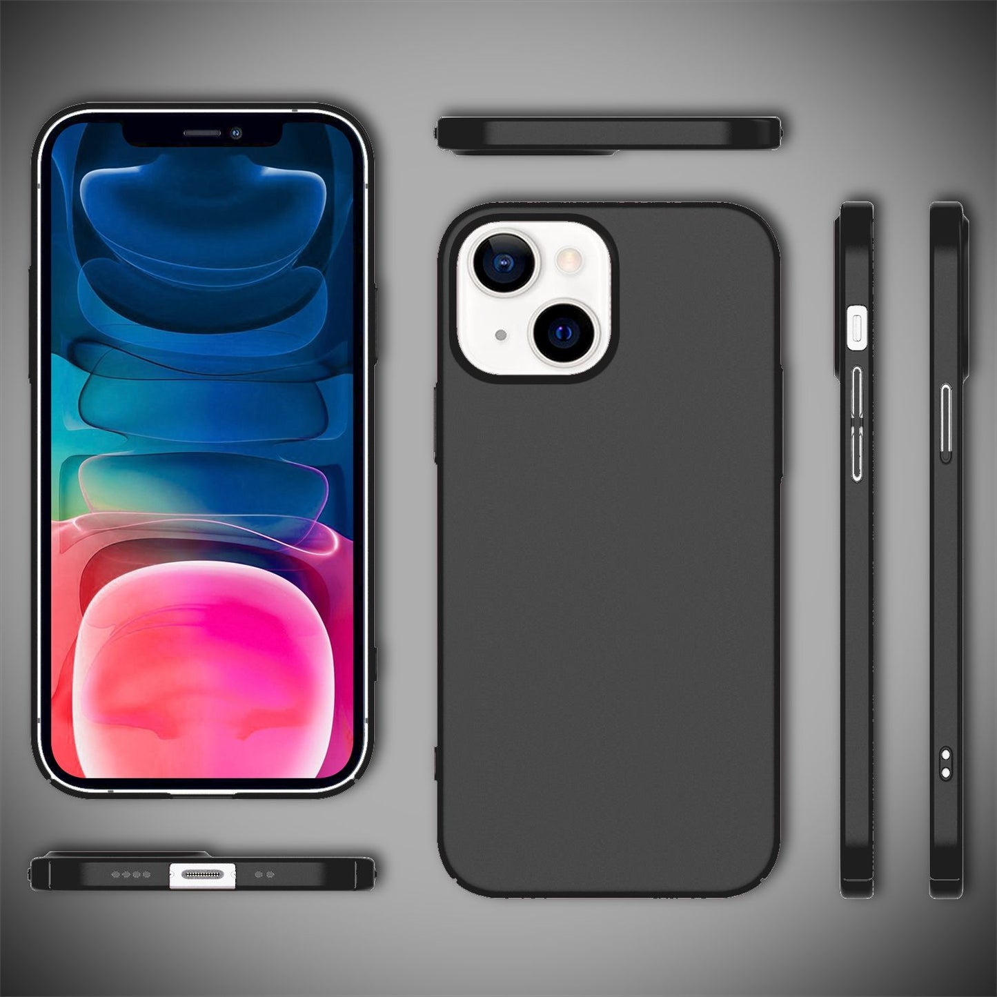 NALIA 0.5mm Thin Phone Case for iPhone 13 Mini, Hard Case Cover Matte Bumper