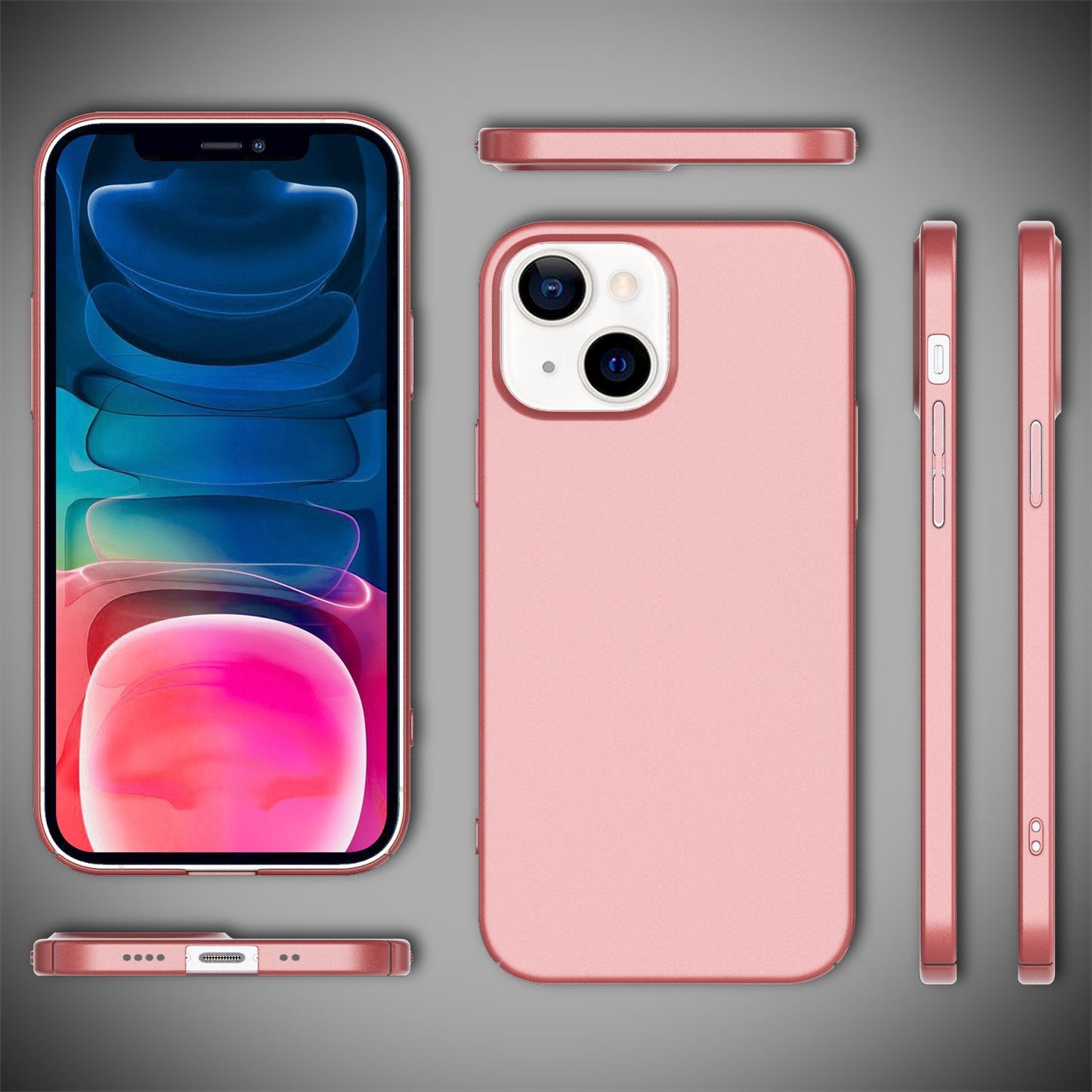 NALIA 0.5mm Thin Phone Case for iPhone 13 Mini, Hard Case Cover Matte Bumper